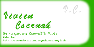 vivien csernak business card